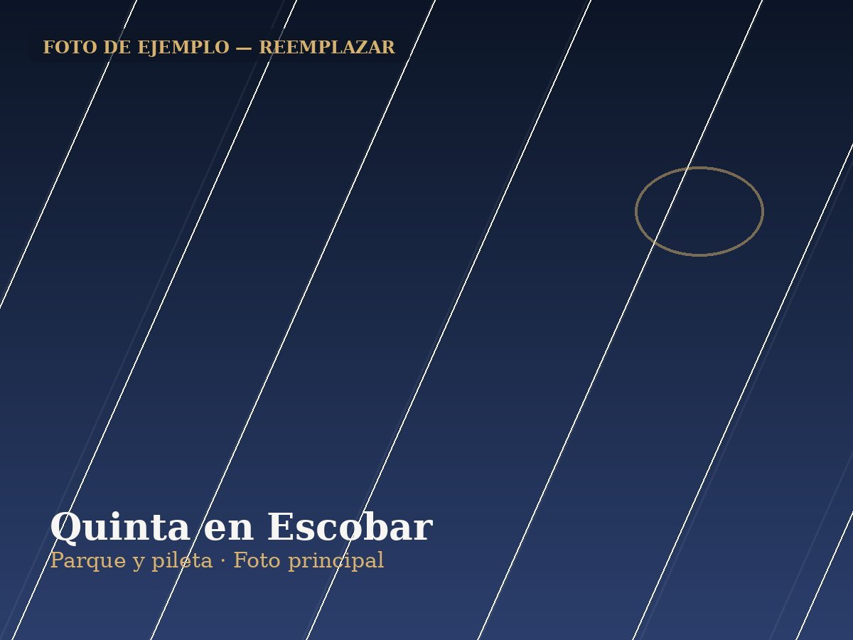 Casa quinta con pileta en Escobar