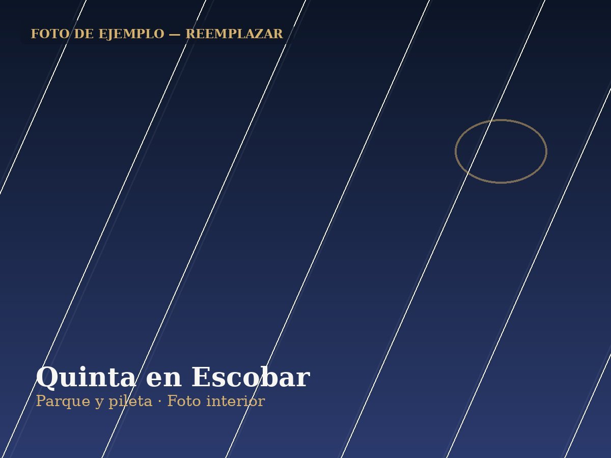 Casa quinta con pileta en Escobar